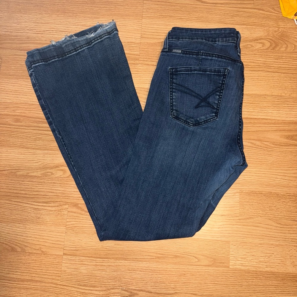 Women's Cinch Boot Cut Denim Jeans in Deep Blue Size 31